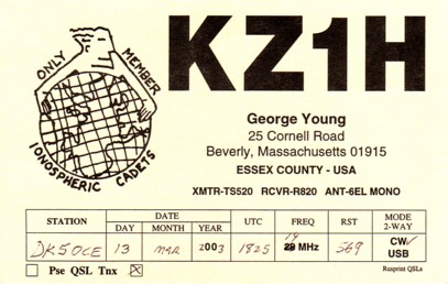 KZ1H, George, Mass 