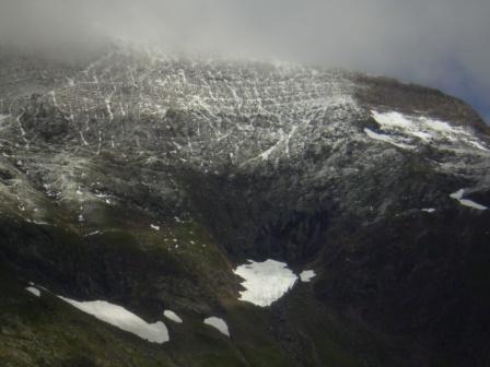 Sdtirol bei Pfelders, Neuschnee im Sommer